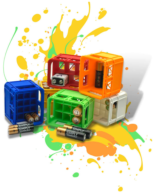 Batería Caja de cerveza Caja de cerveza Caja de batería Caja de batería Caja de batería Mini caja Mini caja para almacenar pilas AA, AAA, 9V, caja vacía - Impreso en 3D