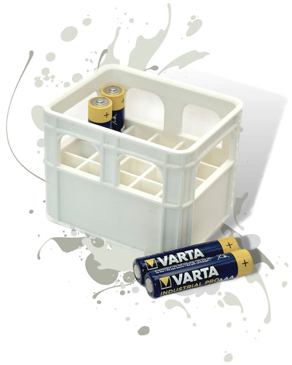 Batería Caja de cerveza Caja de cerveza Caja de batería Caja de batería Caja de batería Mini caja Mini caja para almacenar pilas AA, AAA, 9V, caja vacía - Impreso en 3D